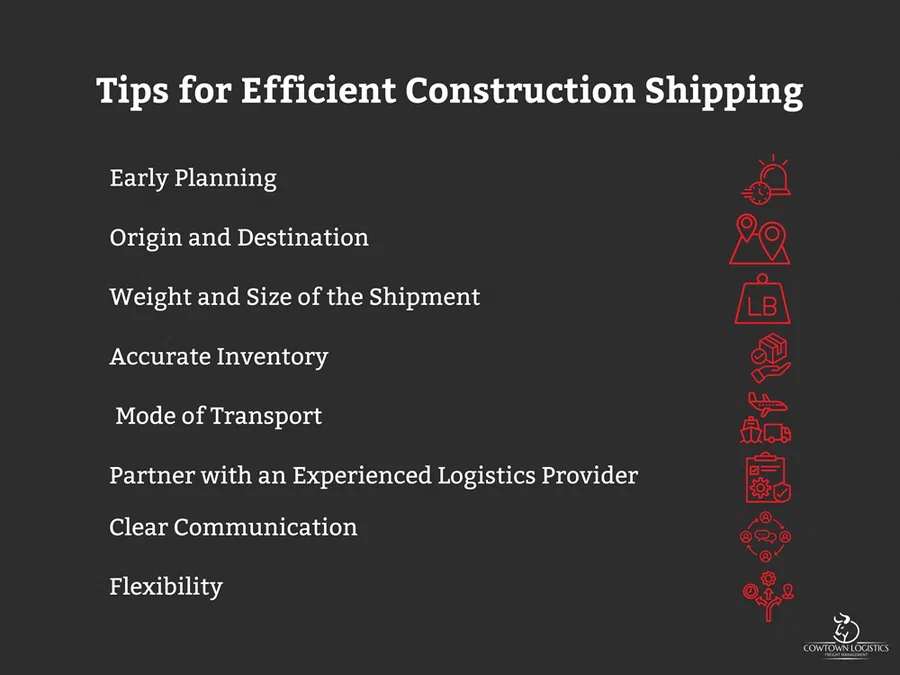 Tips for Efficient Construction Shipping Tips for Efficient Construction Shipping