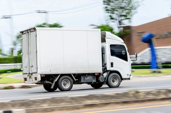 Straight truck used for regional freight delivery Straight truck used for regional freight delivery