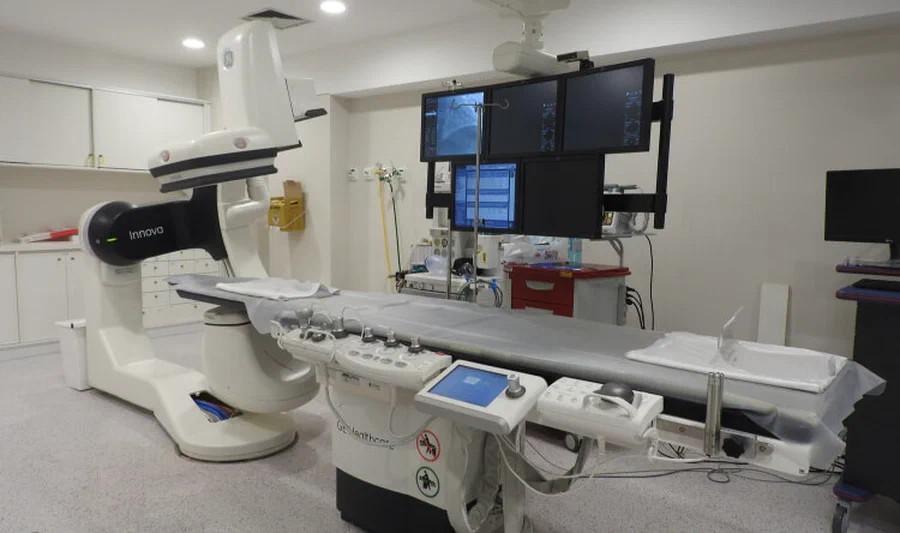Medical imaging equipment in a clinical room