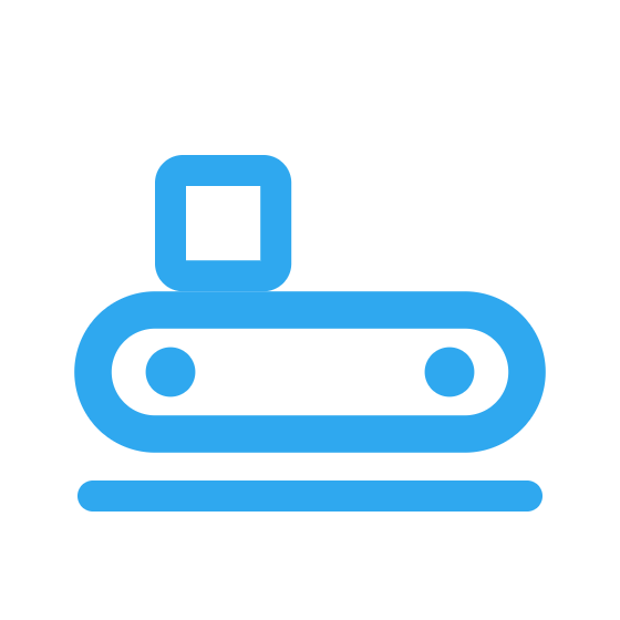 Manufacturing logistics icon
