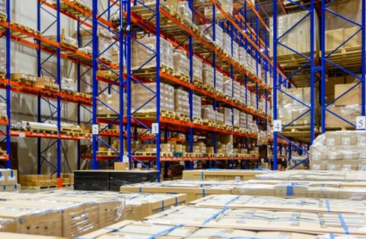 Pallets in a warehouse Pallets in a warehouse