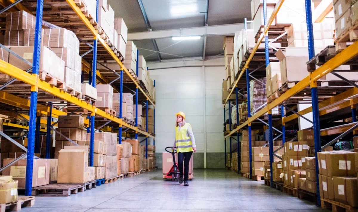 People in a warehouse People in a warehouse