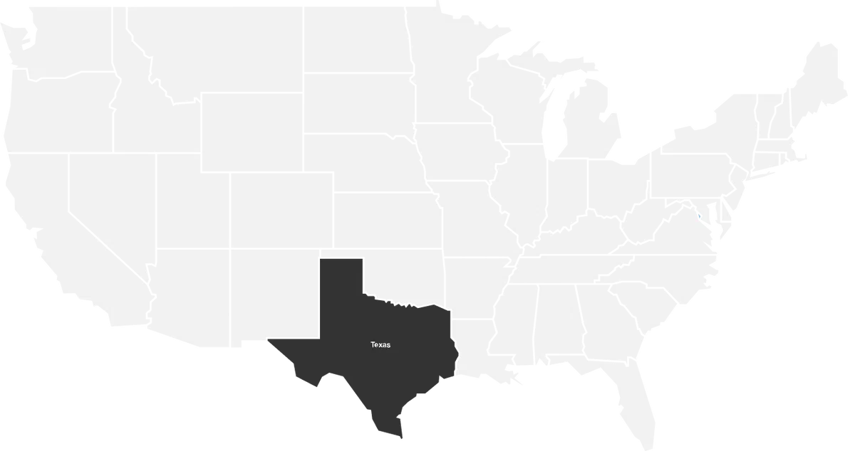 Texas freight coverage map Texas freight coverage map
